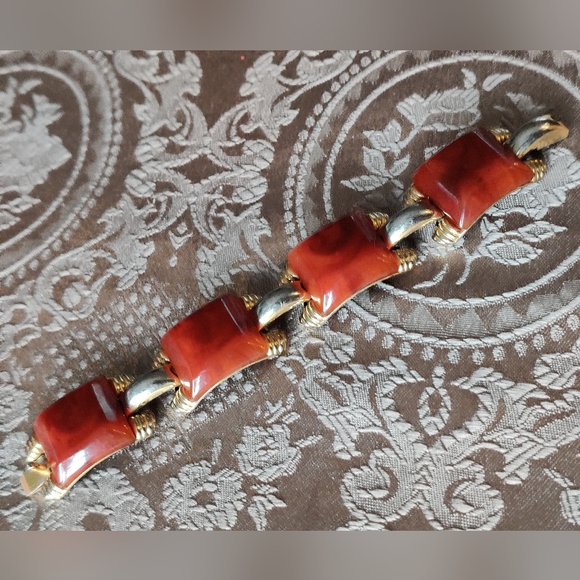 French Art Deco Albert Flamand Bakelite Bracelet - Picture 8 of 14